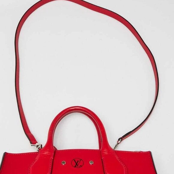 Louis Vuitton Red Smooth Leather City Steamer Mini Bag - Picture 10 of 12